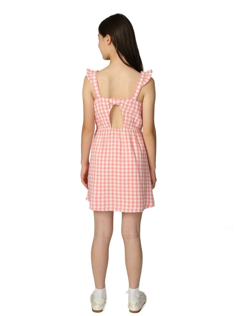 Gap Kids Girl's Cotton Pink & White‎ Gingham Sundress Size XL (14/16) NWOT - Picture 2 of 16